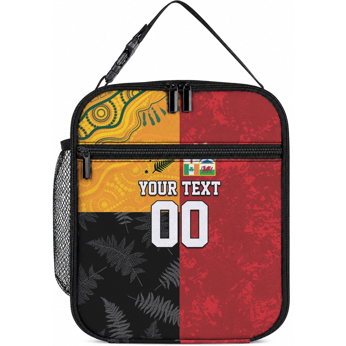 Custom British Lions-AUNZ Lunch Bag Australia-New Zealand Indigenous Motif
