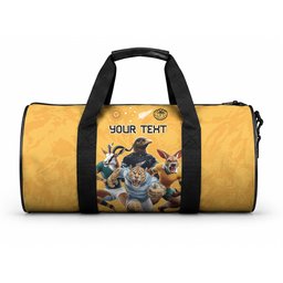 Custom Rugby Southern Hemisphere Duffle Bag Argentina AUNZ South Africa Mascot Gold