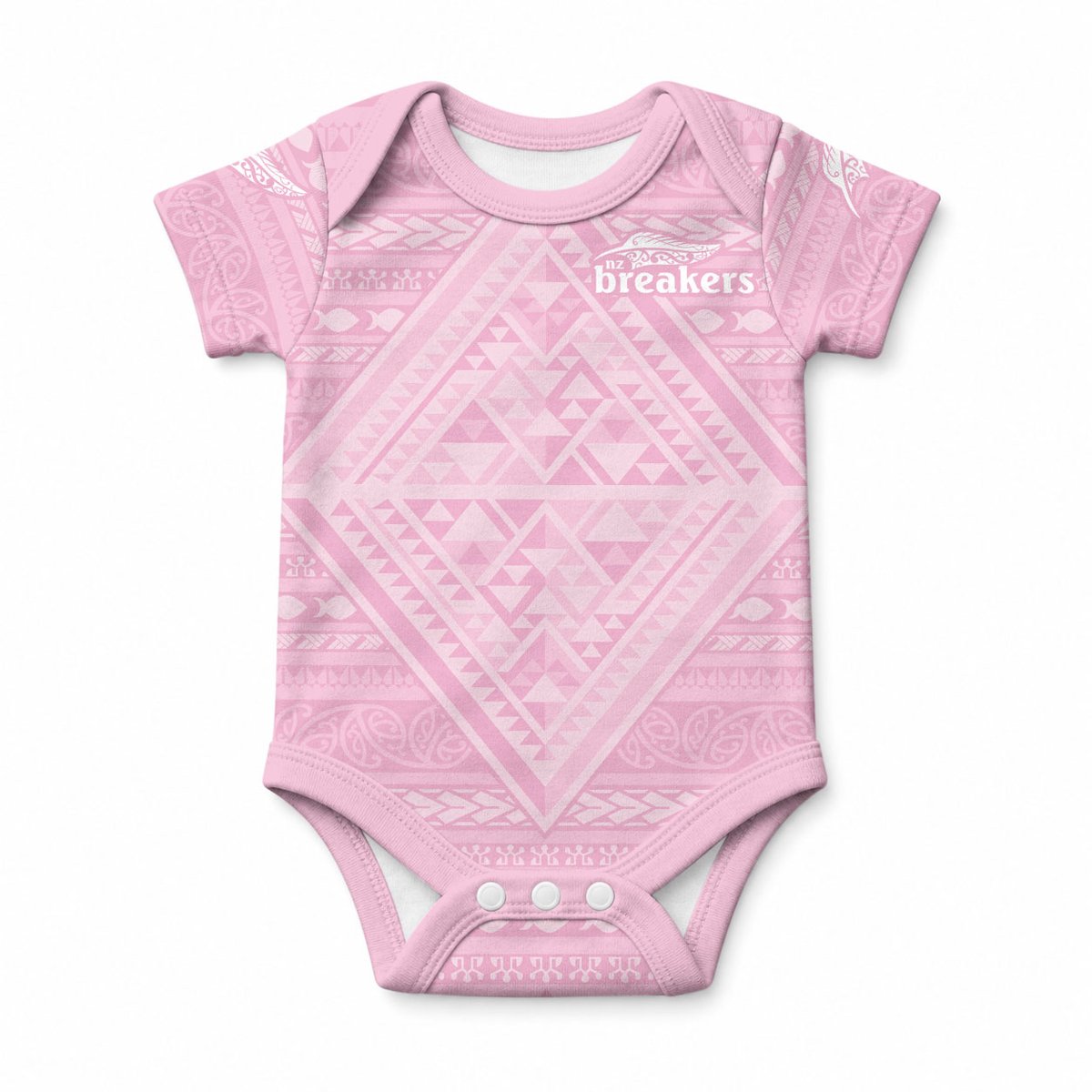 Custom New Zealand Basketball Indigenous Baby Onesie