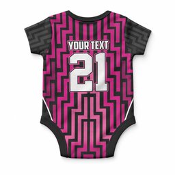 Custom Basketball New Zealand Baby Onesie Pink Maori Ta Moko Indigenous