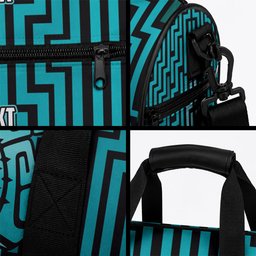 Custom Basketball New Zealand Duffle Bag Teal Maori Ta Moko Indigenous
