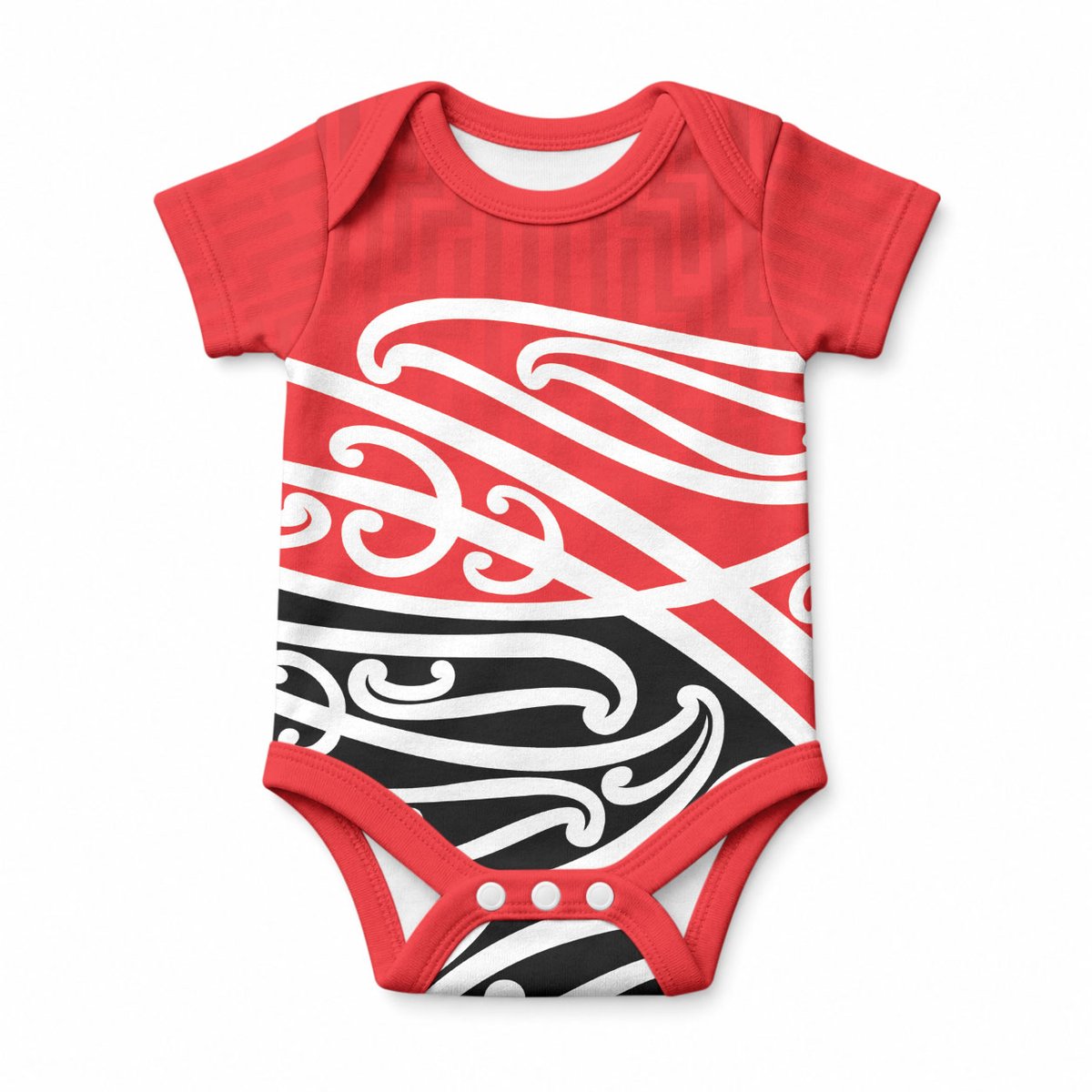 All Red New Zealand Kowhai Ngutukaka Baby Onesie