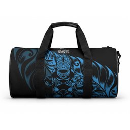 New Zealand Lawn Bowls Duffle Bag Blue Maori Warrior Tribal Silver Fern