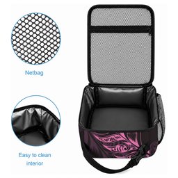 New Zealand Lawn Bowls Lunch Bag Pink Maori Warrior Tribal Silver Fern