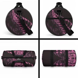 New Zealand Lawn Bowls Duffle Bag Pink Maori Warrior Tribal Silver Fern