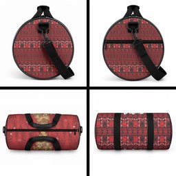 Funny Kiwi Bird Xmas Tree Duffle Bag New Zealand Tribal Christmas Spirit