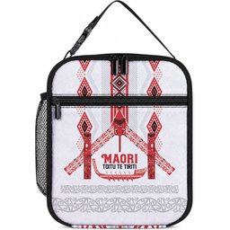 Toitu Te Tiriti Waitangi Lunch Bag White Wharenui House