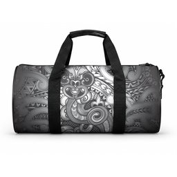 Aotearoa Maori Hei Tiki Duffle Bag Kiwikiwi Kowhaiwhai Puhoro Motif