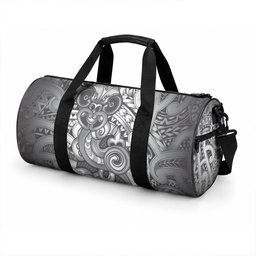 Aotearoa Maori Hei Tiki Duffle Bag Kiwikiwi Kowhaiwhai Puhoro Motif