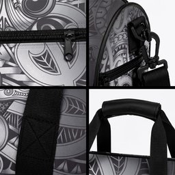 Aotearoa Maori Hei Tiki Duffle Bag Kiwikiwi Kowhaiwhai Puhoro Motif