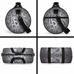 Aotearoa Maori Hei Tiki Duffle Bag Kiwikiwi Kowhaiwhai Puhoro Motif