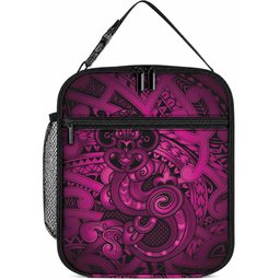 Aotearoa Maori Hei Tiki Lunch Bag Mawhero Kowhaiwhai Puhoro Motif