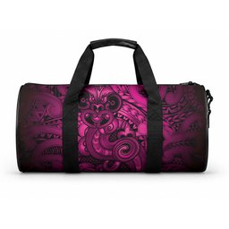 Aotearoa Maori Hei Tiki Duffle Bag Mawhero Kowhaiwhai Puhoro Motif