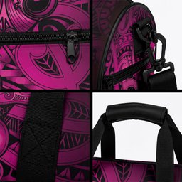 Aotearoa Maori Hei Tiki Duffle Bag Mawhero Kowhaiwhai Puhoro Motif