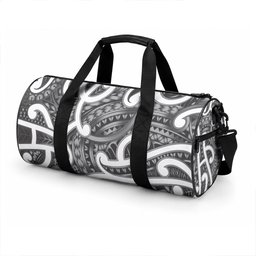 Aotearoa Maori Kowhaiwhai Duffle Bag Kiwikiwi Puhoro and Patiki