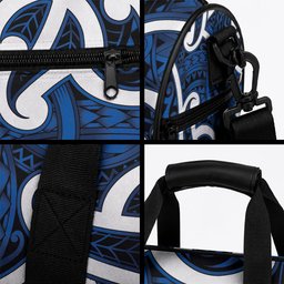 Aotearoa Maori Kowhaiwhai Duffle Bag Kikorangi Puhoro and Patiki