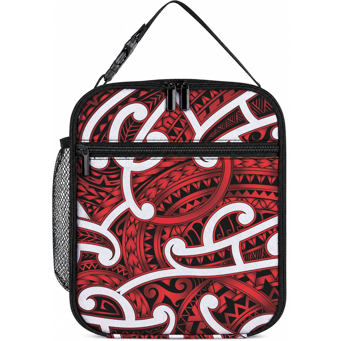 Aotearoa Maori Kowhaiwhai Lunch Bag Whero Puhoro and Patiki