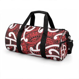 Aotearoa Maori Kowhaiwhai Duffle Bag Whero Puhoro and Patiki