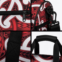 Aotearoa Maori Kowhaiwhai Duffle Bag Whero Puhoro and Patiki