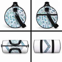 Kahui Whetu Paua shell Kowhaiwhai Taniko Personalised Duffle Bag Manta Ray Shark-Turtle Maori Tribal Style