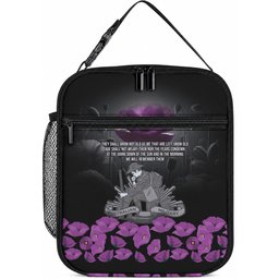 ANZAC Day Remembrance Lunch Bag Purple Poppy We Will Remember Them
