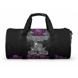ANZAC Day Remembrance Duffle Bag Purple Poppy We Will Remember Them