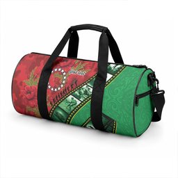 Personalised Cook Islands ANZAC 1915-2026 Filmstrip Duffle Bag Lest We Forget 25 April