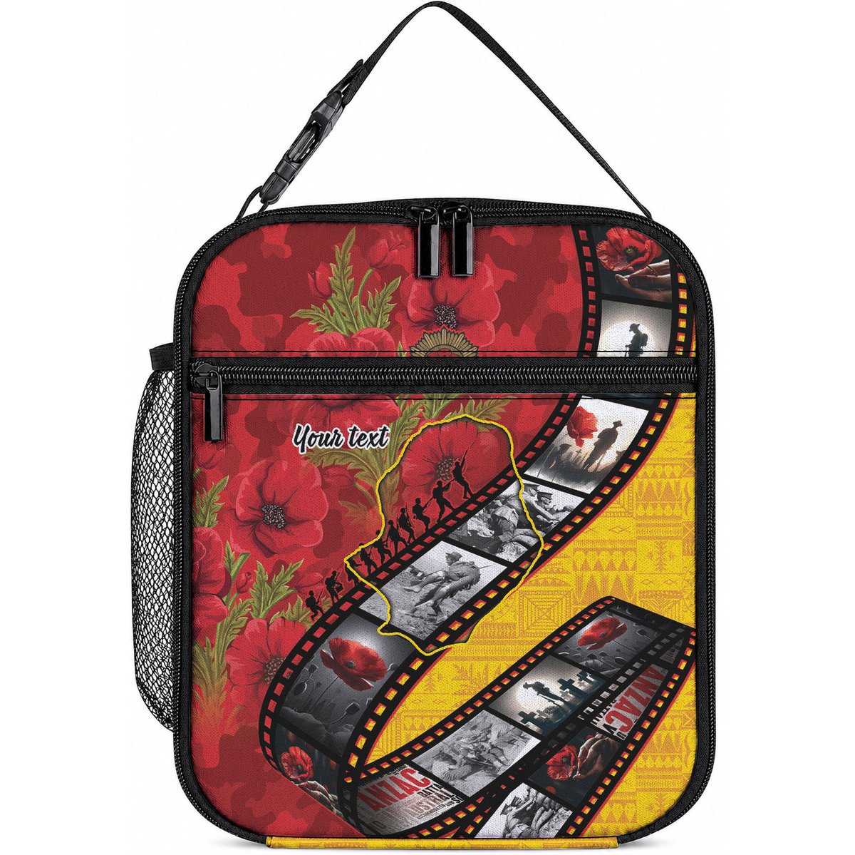 Personalised Niue ANZAC 1915-2026 Filmstrip Lunch Bag Lest We Forget 25 April