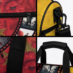 Personalised Niue ANZAC 1915-2026 Filmstrip Duffle Bag Lest We Forget 25 April