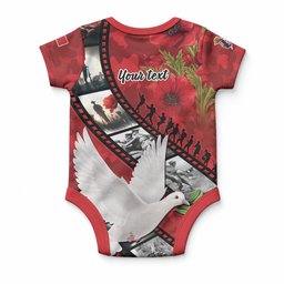 Personalised Tonga ANZAC 1915-2026 Filmstrip Baby Onesie Lest We Forget 25 April