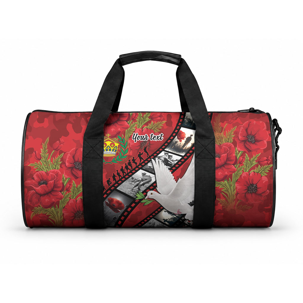 Personalised Tonga ANZAC 1915-2026 Filmstrip Duffle Bag Lest We Forget 25 April