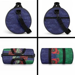 New Zealand Warriors ANZAC Personalised Duffle Bag Lest We Forget Poppy Camo