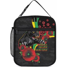 Penrith Panthers ANZAC Personalised Lunch Bag Lest We Forget Poppy Camo