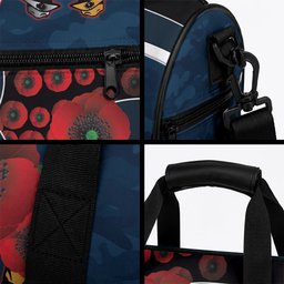 Carlton Blues ANZAC Personalised Duffle Bag Lest We Forget Poppy Camo