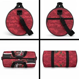 Essendon Bombers ANZAC Personalised Duffle Bag Lest We Forget Poppy Camo