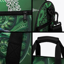 Tui Bird Koru Silver Fern Aotearoa Duffle Bag