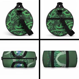 Tui Bird Koru Silver Fern Aotearoa Duffle Bag