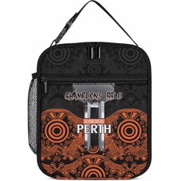 Cricket Australia Perth Champions 2026 Lunch Bag Black Aboriginal Dot Art
