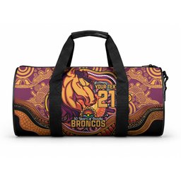 Custom Broncos Honouring First Nations Duffle Bag NAIDOC 2026 Deadly 50 Years