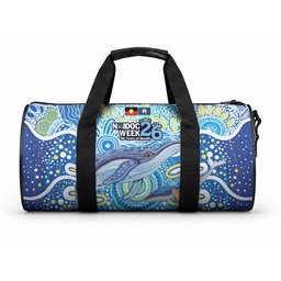 NAIDOC Week 2026 Duffle Bag Dreaming of Whales Aboriginal Dot Art