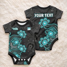 Personalised Brisbane Heat NAIDOC Week 2026 Baby Onesie Sea Turtles Aboriginal Art