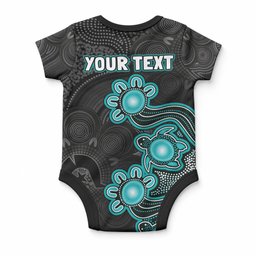 Personalised Brisbane Heat NAIDOC Week 2026 Baby Onesie Sea Turtles Aboriginal Art