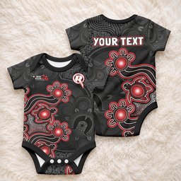 Personalised Melbourne Renegades NAIDOC Week 2026 Baby Onesie Sea Turtles Aboriginal Art