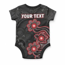 Personalised Melbourne Renegades NAIDOC Week 2026 Baby Onesie Sea Turtles Aboriginal Art