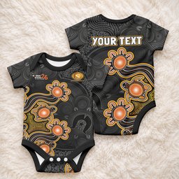 Personalised Perth Scorchers NAIDOC Week 2026 Baby Onesie Sea Turtles Aboriginal Art