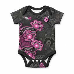 Personalised Sydney Sixers NAIDOC Week 2026 Baby Onesie Sea Turtles Aboriginal Art