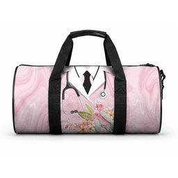Aussie Nurse RN Pink Cockatoo Duffle Bag