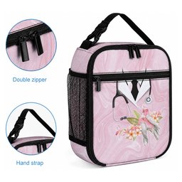 Aussie Nurse RN Pink Cockatoo Lunch Bag