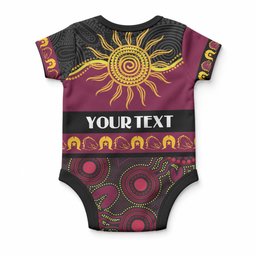Broncos NAIDOC Week Personalised Baby Onesie Aboriginal Torres Strait Islanders Vibe