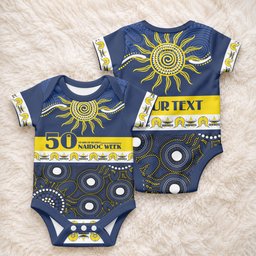 Cowboys NAIDOC Week Personalised Baby Onesie Aboriginal Torres Strait Islanders Vibe